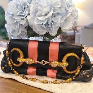 GUCCI Tom Ford Limited Edition Snake Serpent  Horsebit Embellished Clutch Bag